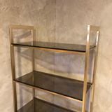 Brass and glass shelf
