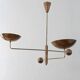 Lampe en laiton vintage, 1960