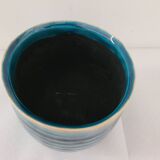 Artisanal cracked ceramic pot cover