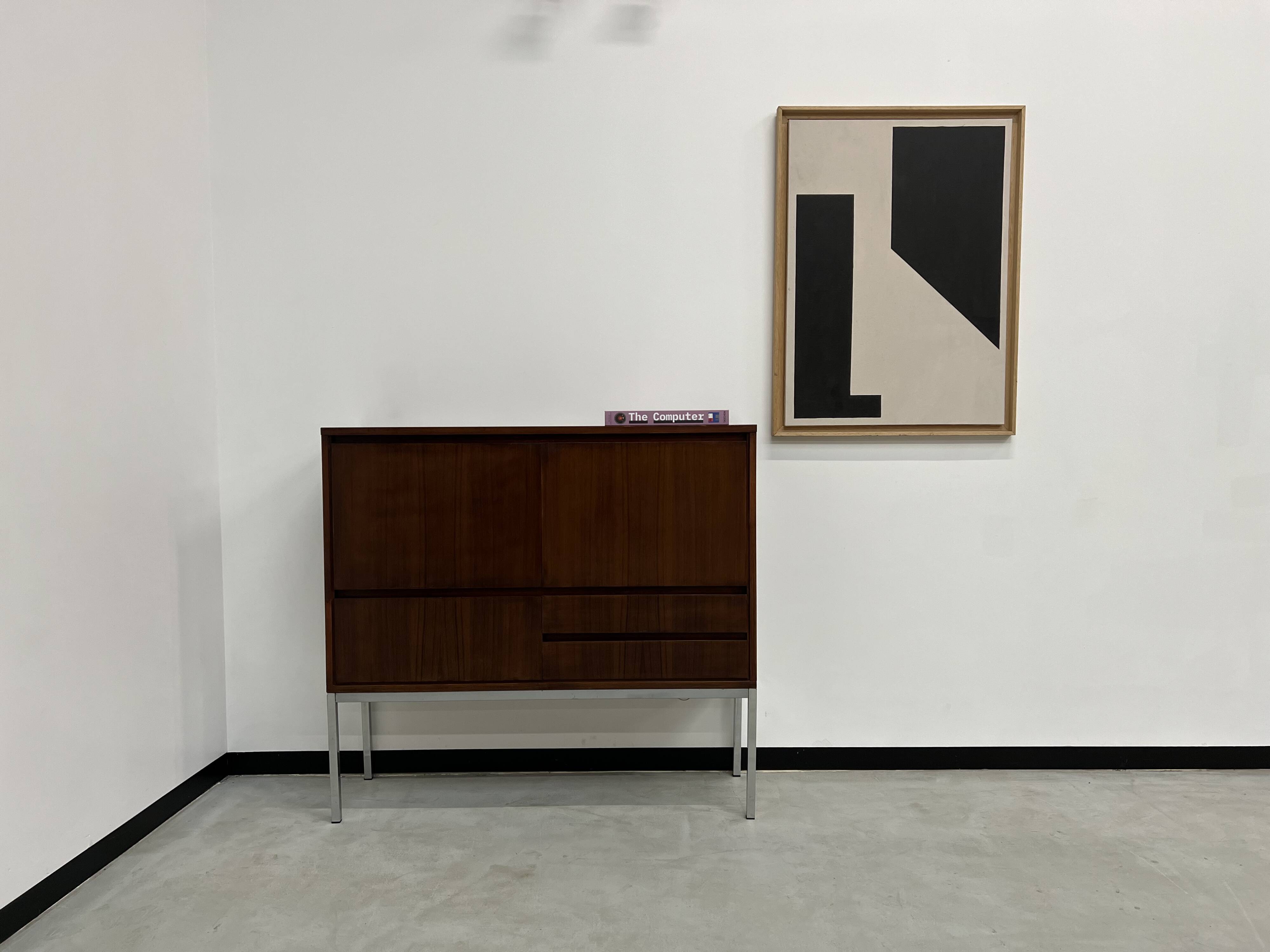 African rosewood drink cabinet, circa 1950