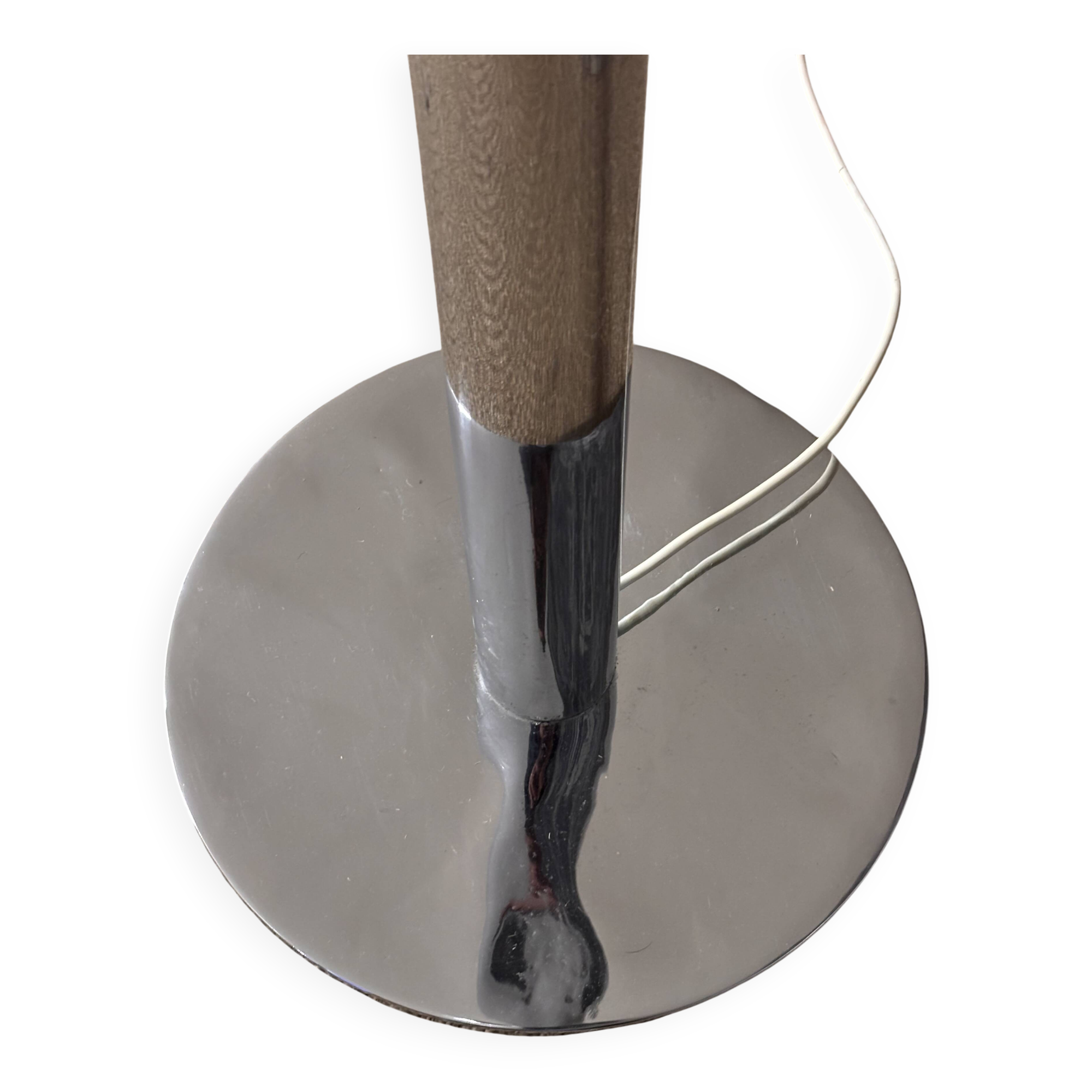 Lampadaire italien chrome 1970 vintage design