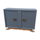 Buffet peint en bleu-gris