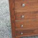 Vintage chest of drawers from the 50s in solid oak legs compass 4 drawers