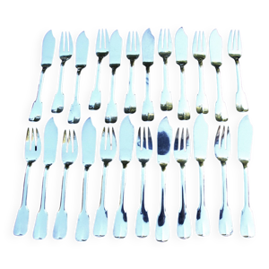 12 Couverts (fourchettes - poisson