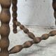Turned wood tripod stool