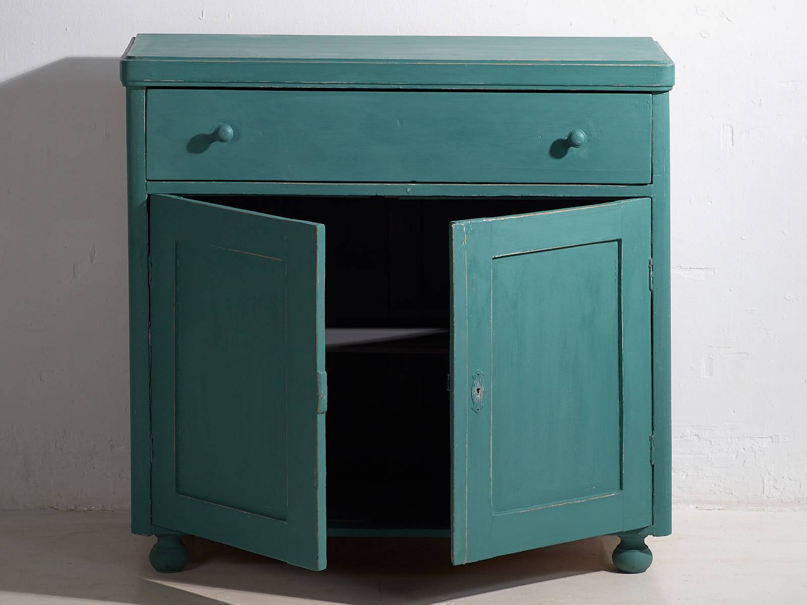 Antique Emerald Green Bedroom Chest of Drawers (c.1920) #4