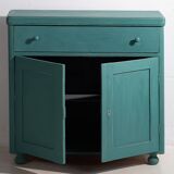 Ancienne commode de chambre vert émeraude (c.1920) #4