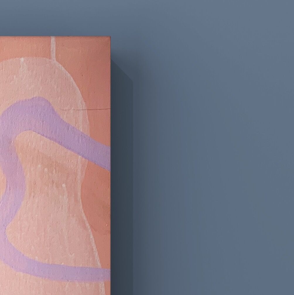 Fade out Lines - Abstract, Acrylic, 50 x 50 cm, unique original piece