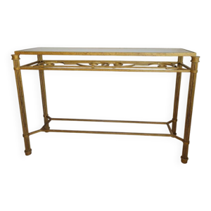 console métal doré
