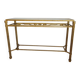 Golden metal console