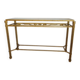 Golden metal console