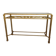 Golden metal console