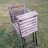 Vintage garden folding chairs