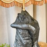 Lamp "woman" signed MJ Bourron
