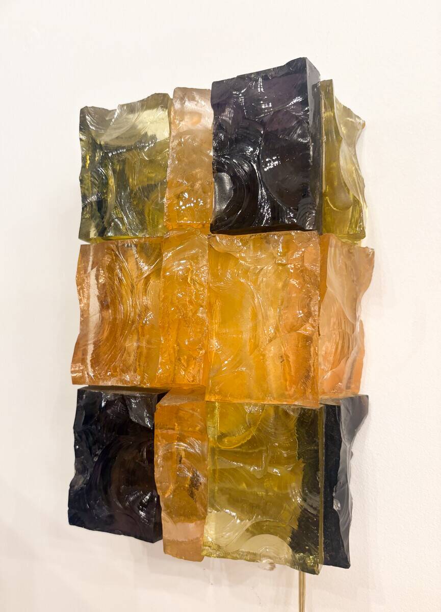 Pair of Patchwork Wall Lights, Jean Simon Labret, 1970s