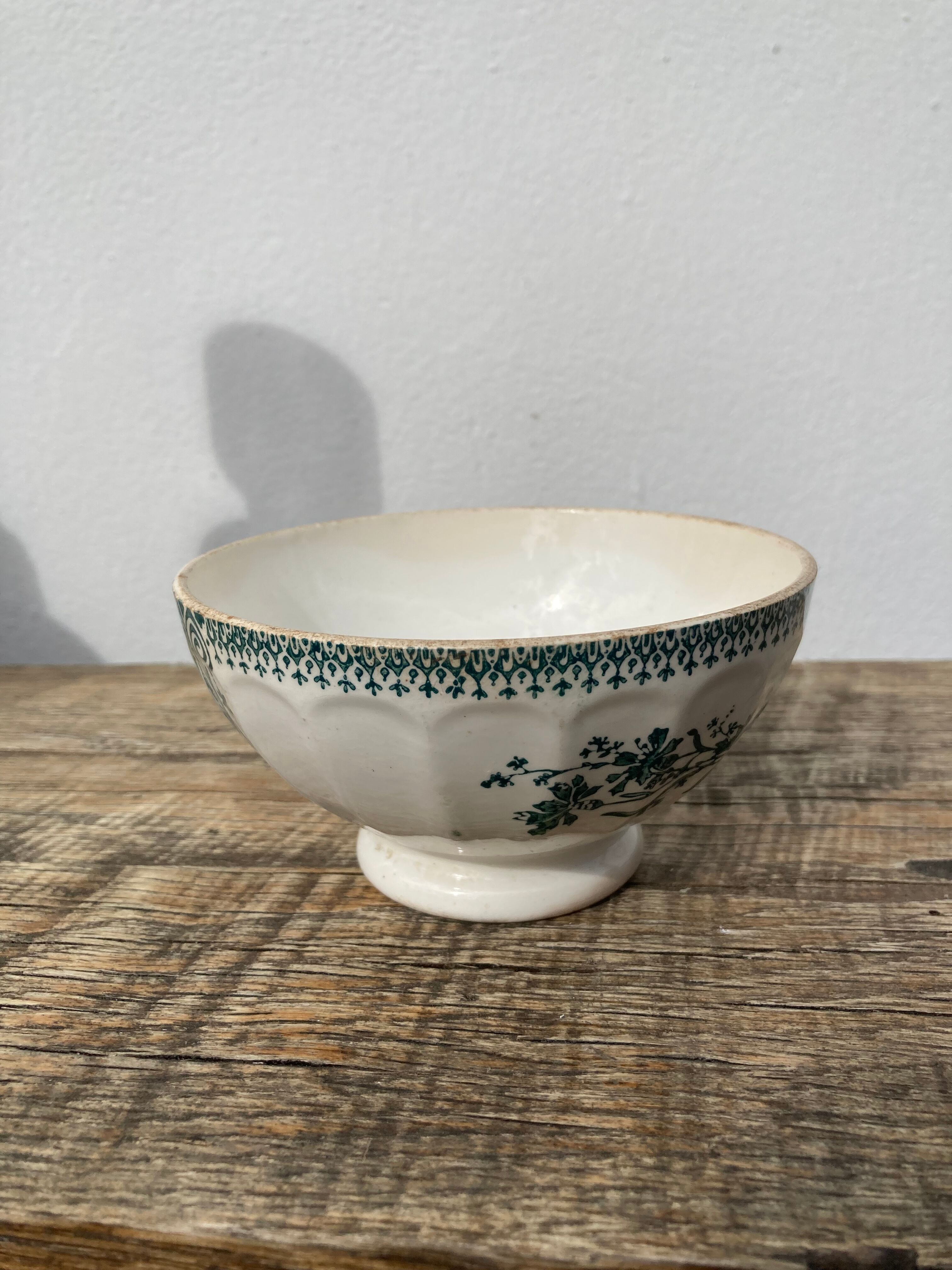 Old bowl Sarreguemines Digoin 400 Saint Amand in blue earthenware / vintage ceramic