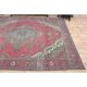 1970s Vintage Persian Handmade Wool Pink Oversized Area Rug 279x390