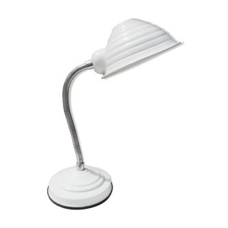 Lampe articulée blanche avec bras en métal