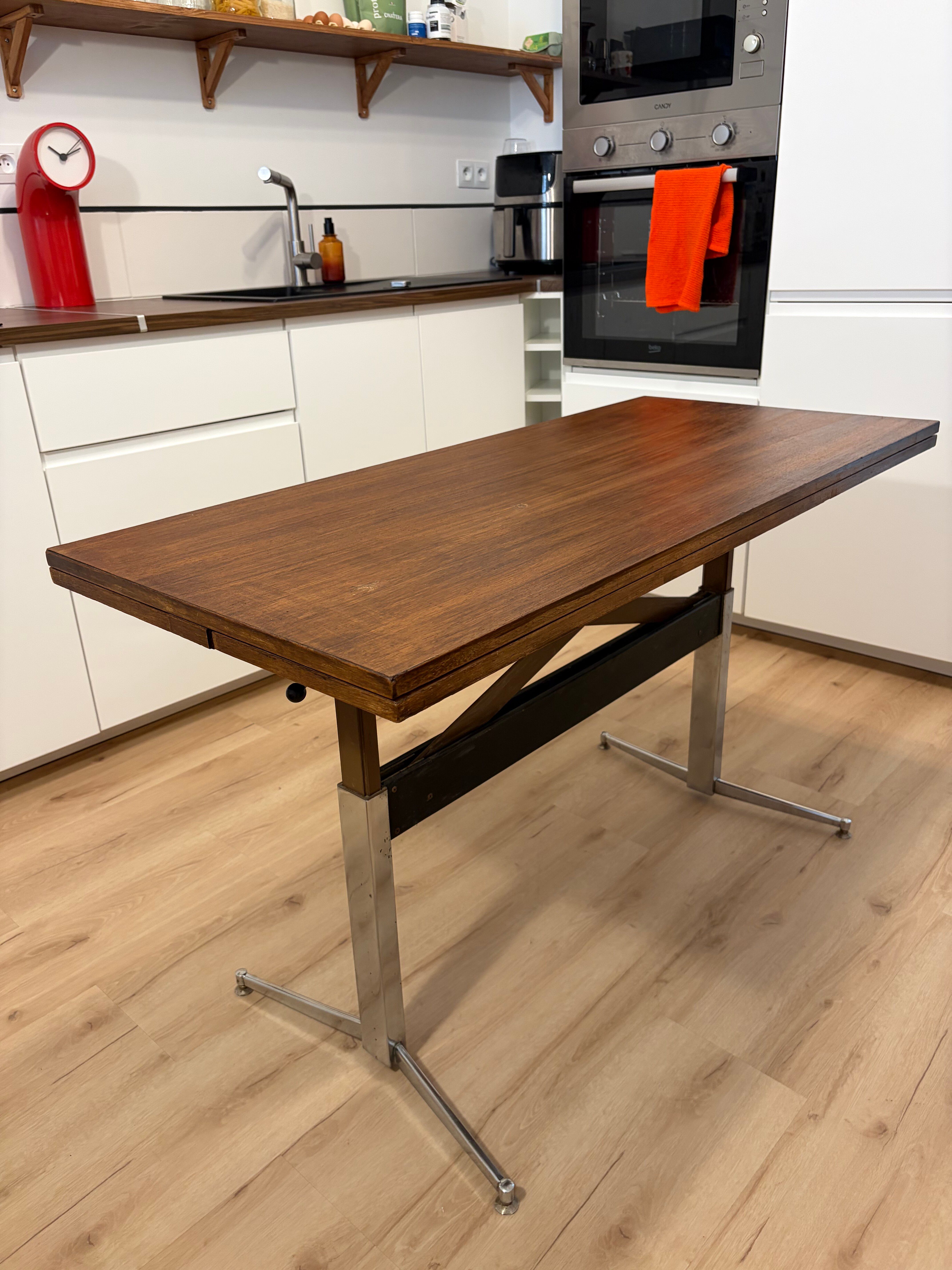 Vintage 1960s modular teak Scandinavian table
