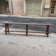 Antique wooden bench from a Catholic school, circa 1900. Beautifully crafted.