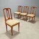 Walnut chairs - Italy 19th century