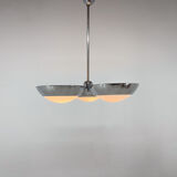 Rare Chrome-Plated Functionalist Chandelier by Zukov, 1940s