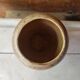 Former ceramic vase marron beige vintage 70s