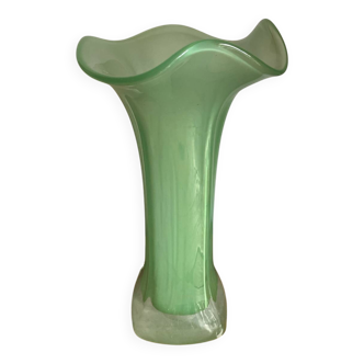 Vase en verre épais