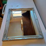 Miroir Bois et Stuk Argenté