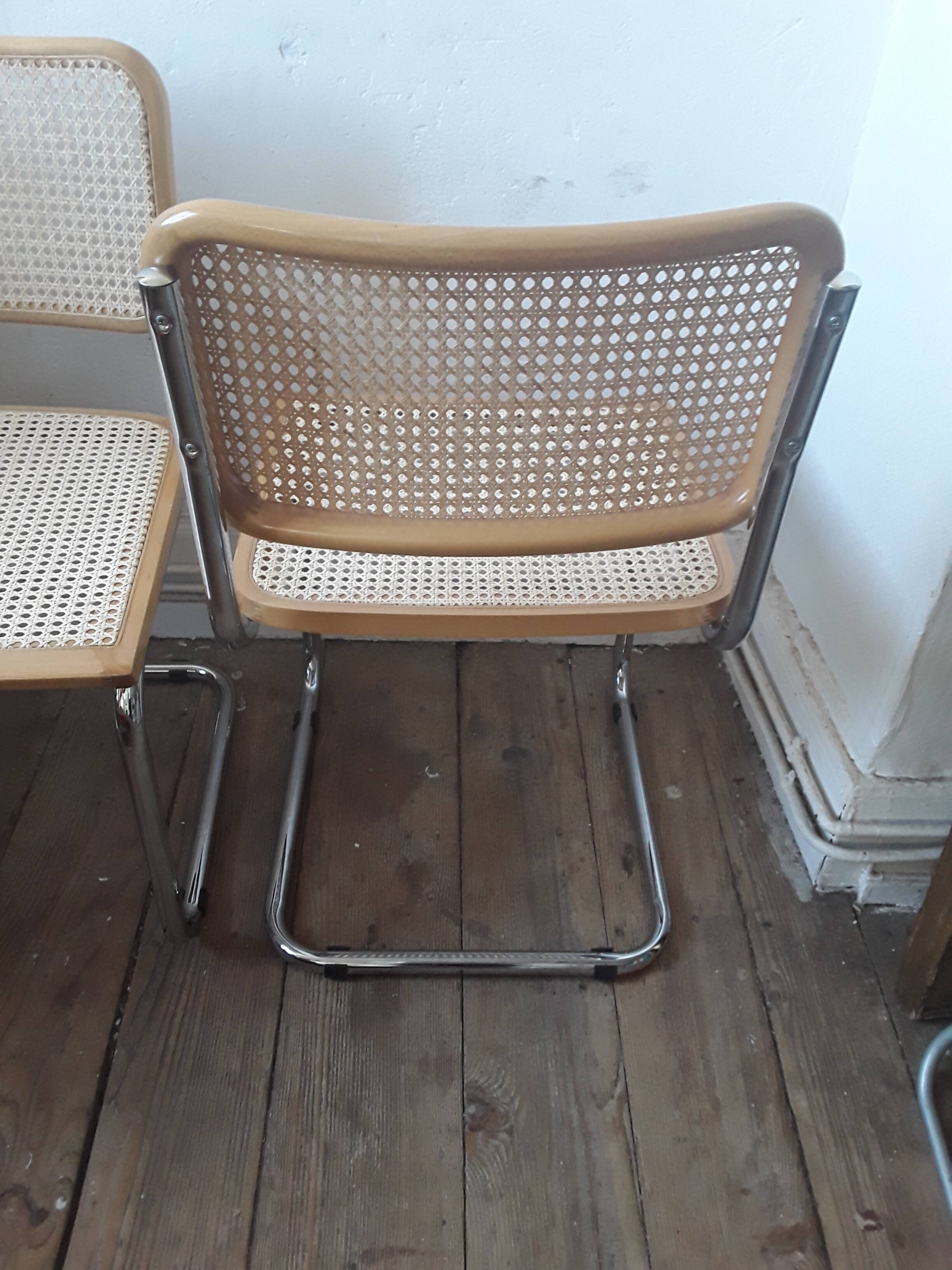 Paire de Chaises B32 Marcel Breuer