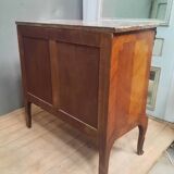 Transitional style inlaid chest of drawers
