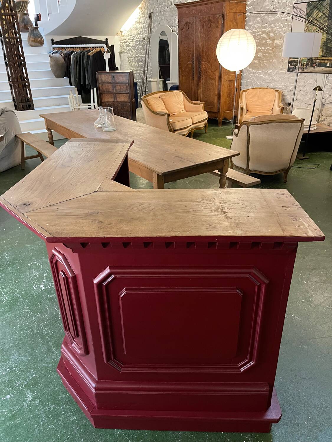 Small shop counter