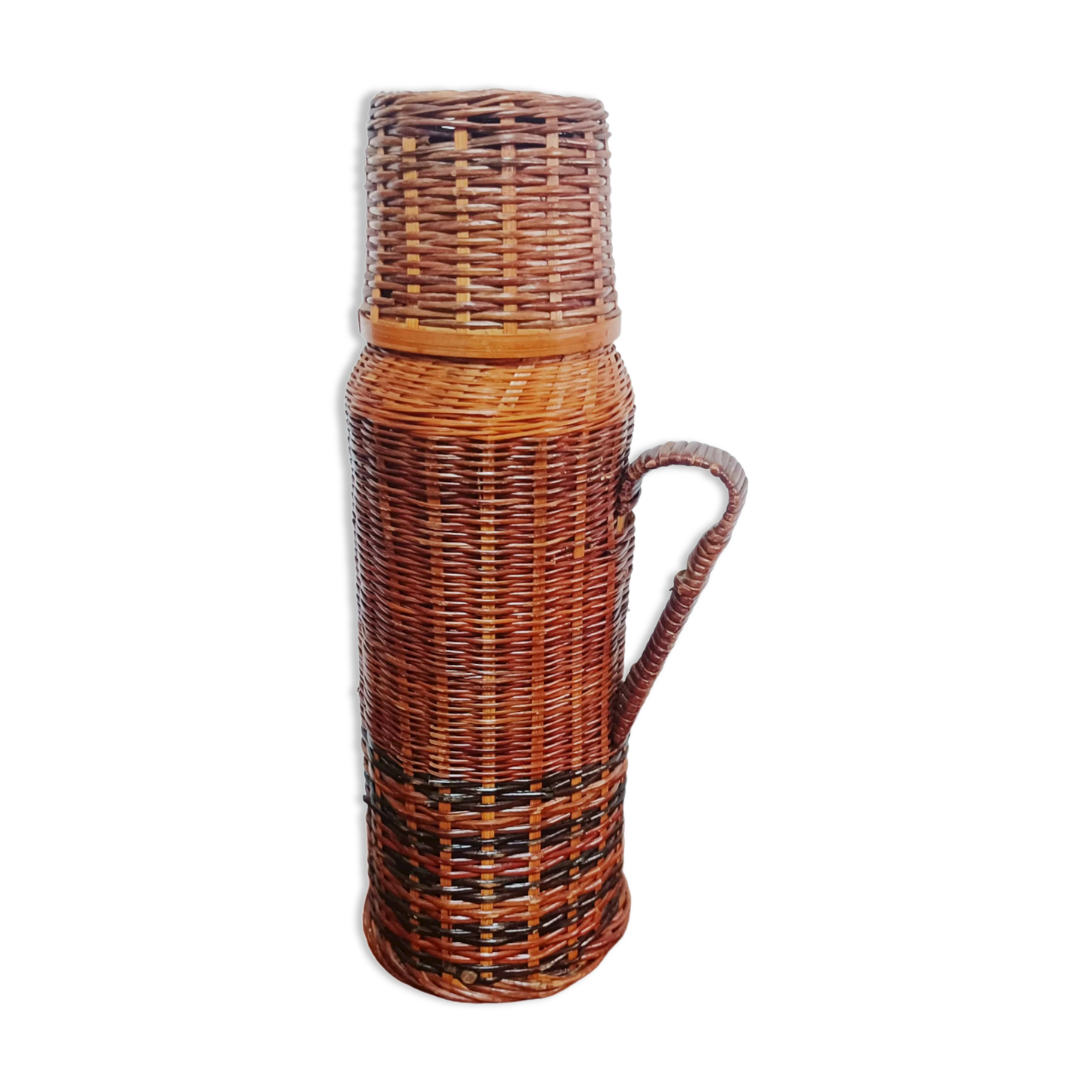 Old wicker thermos, small format