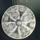 Antique cheese clocha in molded pressed glass