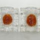 Mazzega, Mid-Century Modern Large Murano glass sconces. Set of two