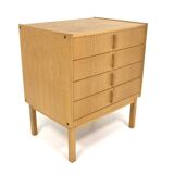 Scandinavian oak chest of drawers, Bertil Fridhagen, Bodafors, Sweden, 1960