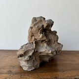 Plâtre d'atelier par Ch. Filleul enfant enlacé à une femme dénudée, XXe