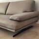Full-grain leather 3-seater sofa roche bobois