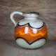 West Germany ceramic ball vase 484-21, vase with handle, collection, interior decoration