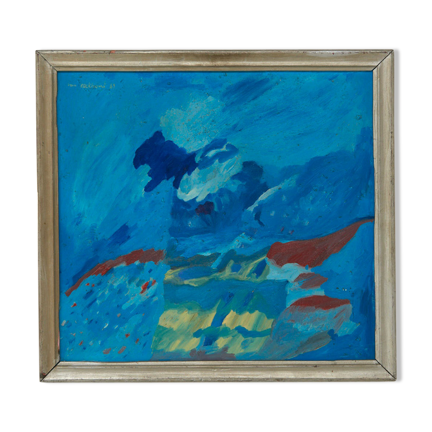 Willy Van Eeckhout 'Landschappelijk Blauw' - Belgium, 1969