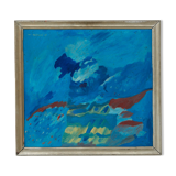 Willy Van Eeckhout 'Landschappelijk Blauw' - Belgium, 1969