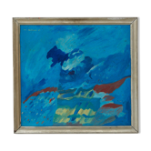 Willy Van Eeckhout 'Landschappelijk Blauw' - Belgium, 1969