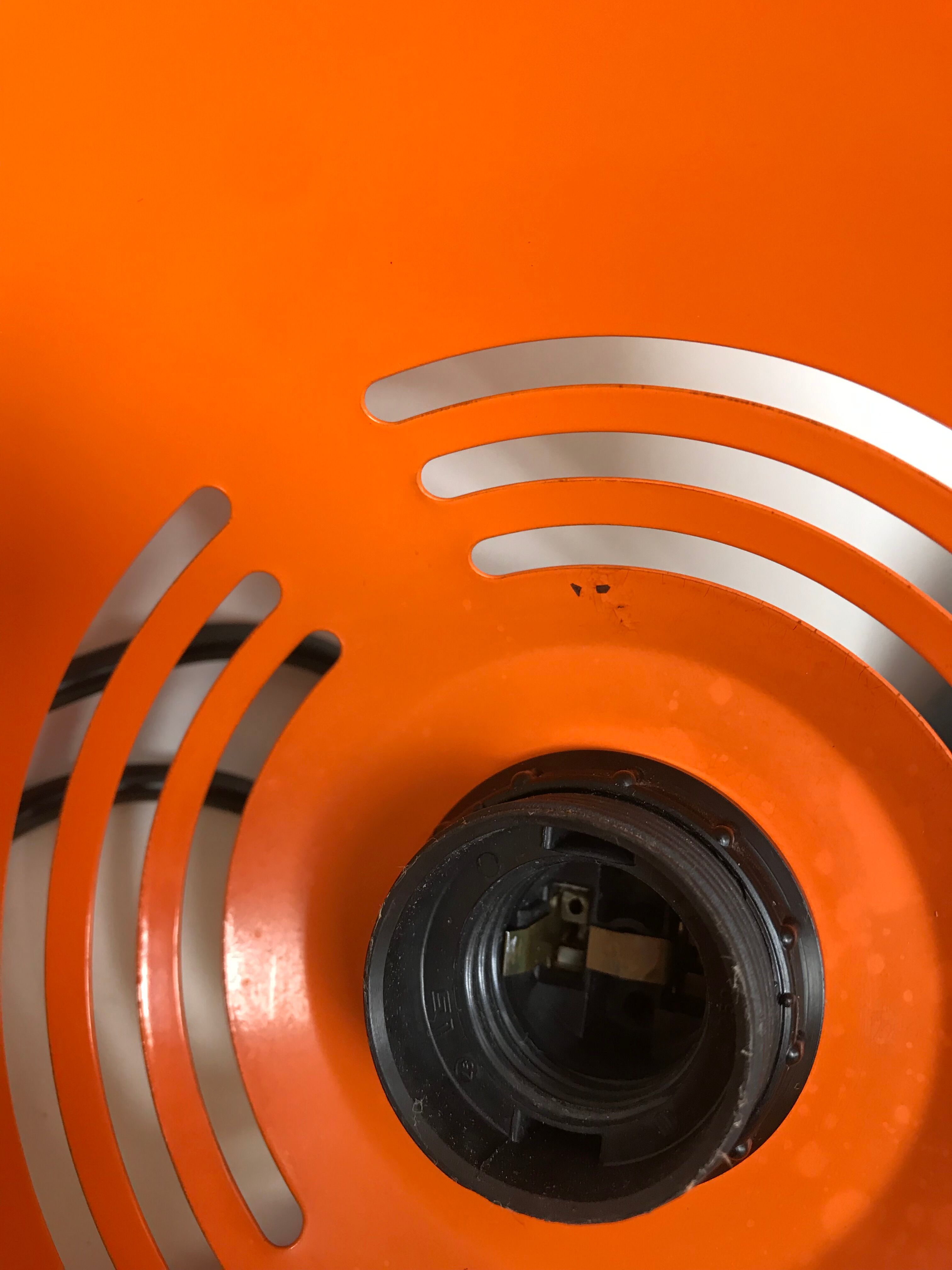 Orange metal suspension