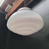 Opaline art deco pendant light