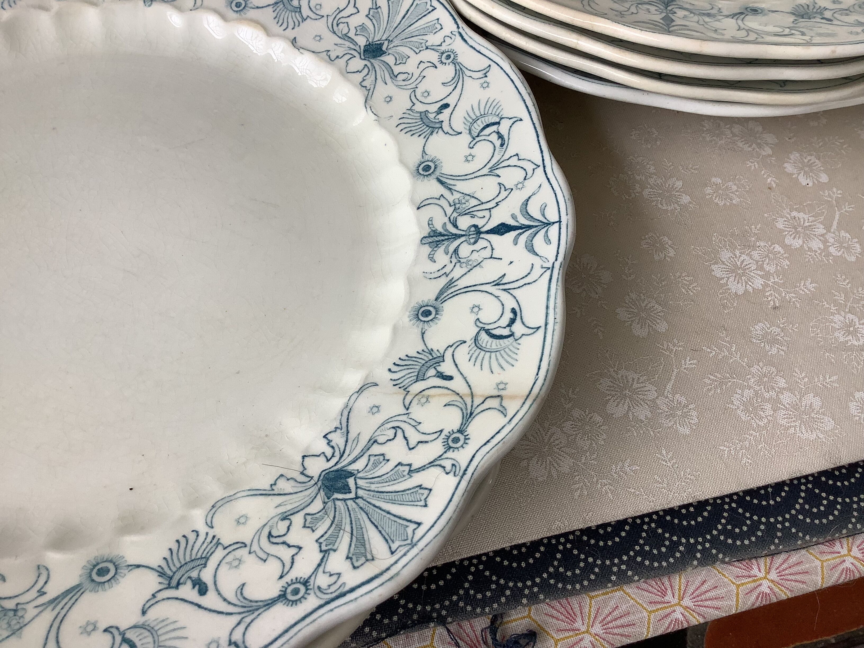 Ridgways 19th century English ironstone plates