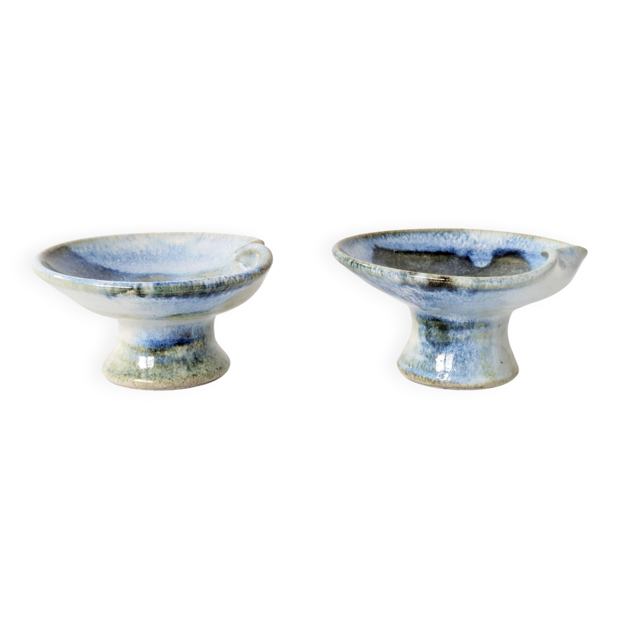 Paire de bougeoirs en céramique West Germany, Till Sudeck, années 60