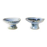 Pair of ceramic candle holders, West German, Till Sudeck, 1960s.