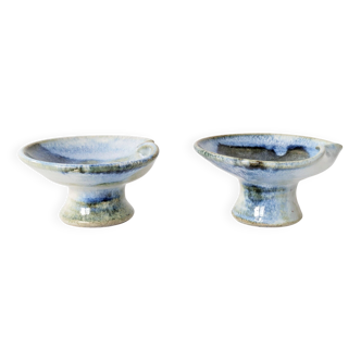 Pair of ceramic candle holders, West German, Till Sudeck, 1960s.