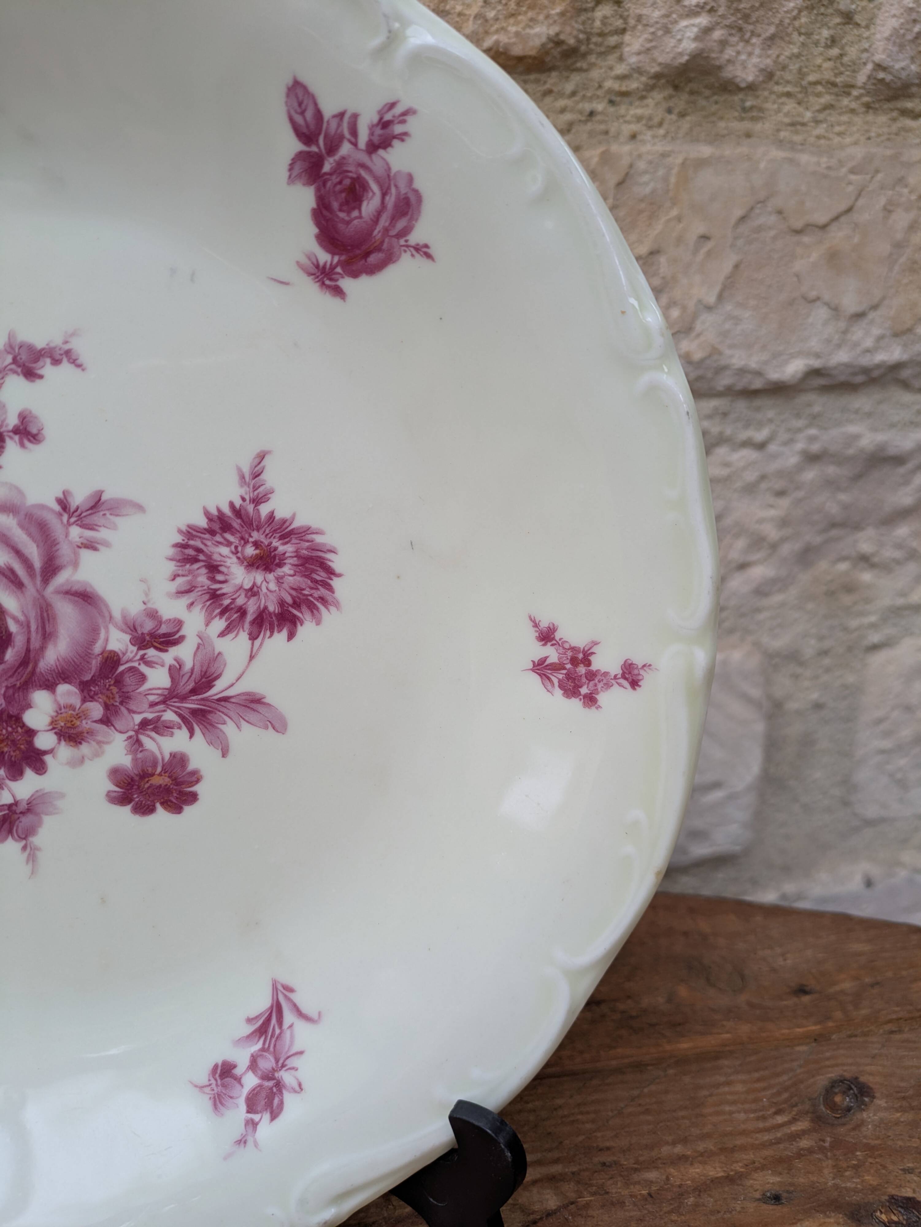 Deep plate in Sologne porcelain Larchevèque extra hard enamel