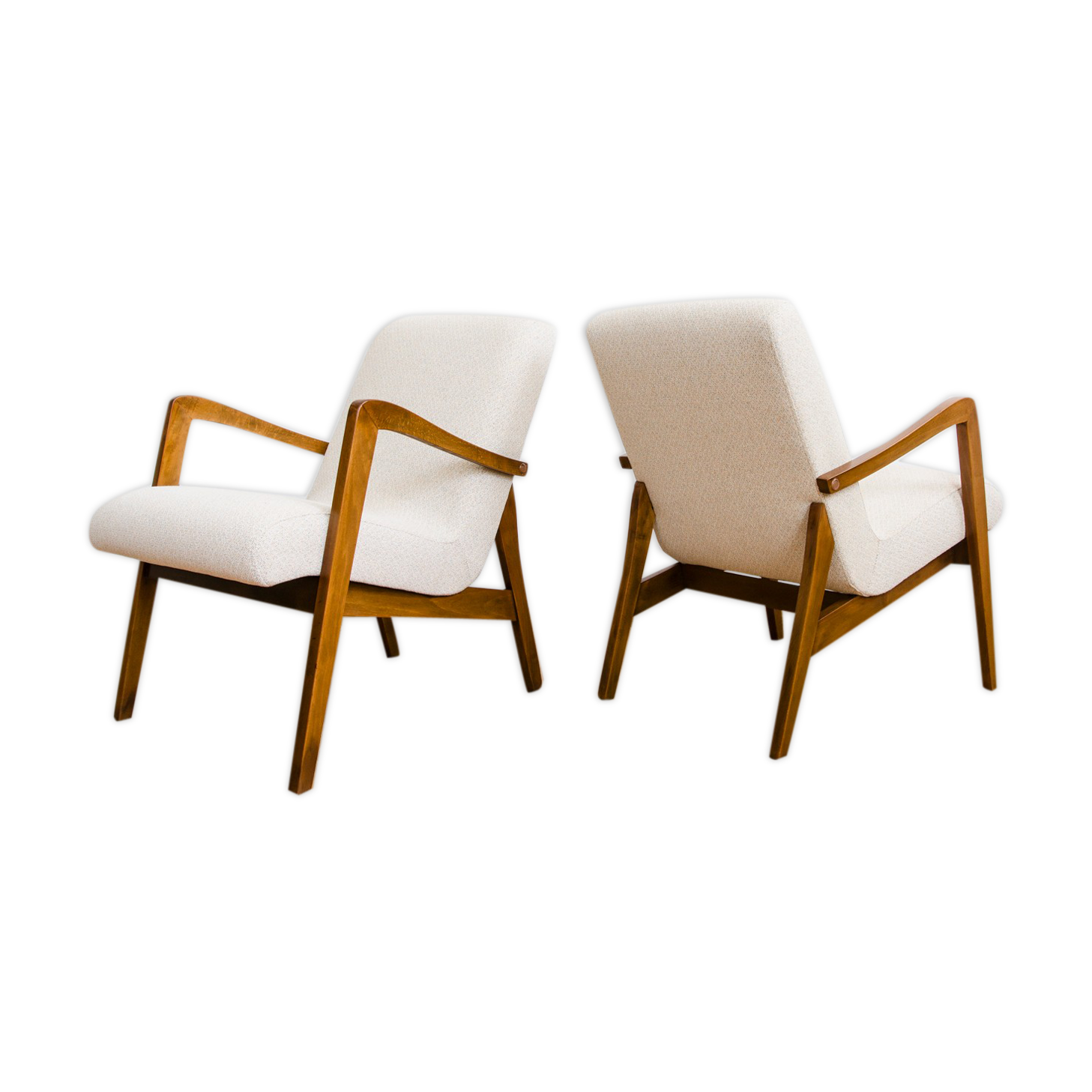 Pair of mid century armchairs